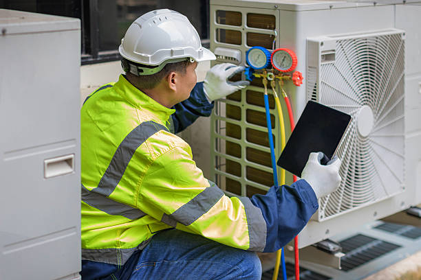 Professional Hvac technician working in Bronxville, NY